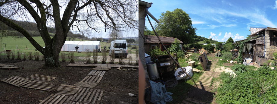 L'entrée avant et après