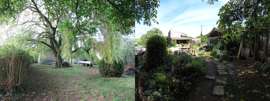 La nouvelle terrasse avant et après